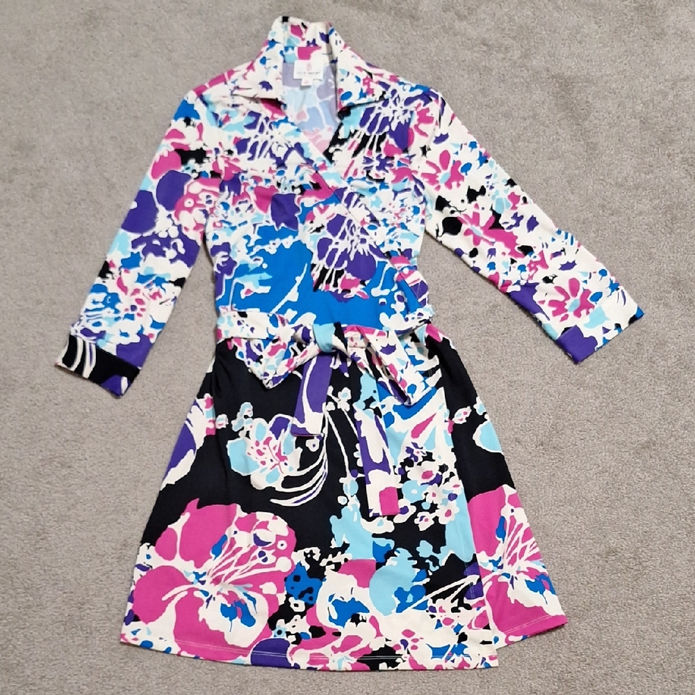 JB by Julie Brown Multicolor Floral High Low Dress